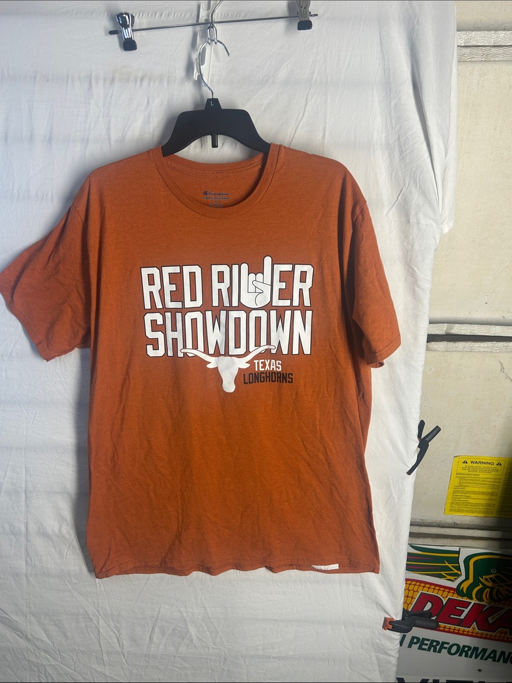 Champion Texas Longhorns Orange 'Red River Showdown' Graphic Tee